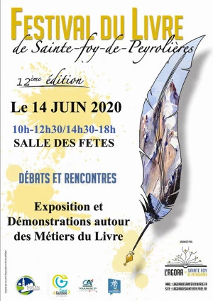 Affiche Festival du livre de Sainte-Foy-de-Peyrolières