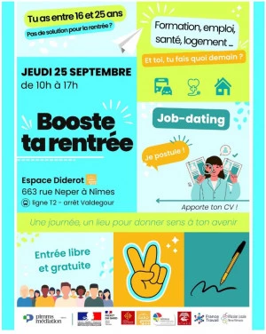 Affiche Maison de L'Orientation Mobile à l'Espace Diderot à Nîmes 