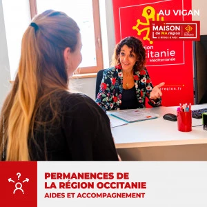 Affiche Permanence de la région Occitanie au Vigan