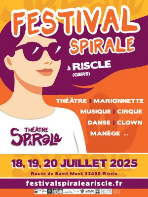 Affiche Festival Spirale à Riscle 2025 