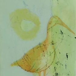 Portrait II - Acrylique et encre sur intissé 46x33