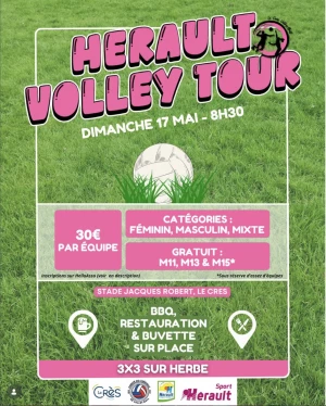 Affiche Green du Crès volleyball