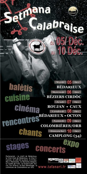 Affiche Setmana Calabraise 