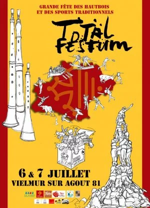 Affiche Final Total Festum avec les hautbois à Vielmur sur Agout
