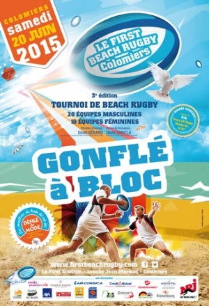 Affiche Le First Beach Rugby 2015