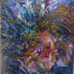 L'implorante - huile sur toile au couteau 60x80 - R.M Rose et Guid'Arts 