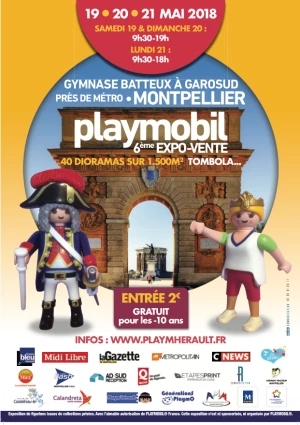 Affiche Exposition Playmobil - Montpellier