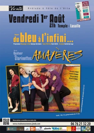 Affiche Concert en prélude de la Fête de l'Alto : Du bleu à l'infini…