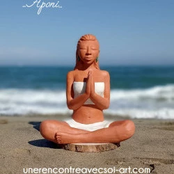 …Aponi… - sculpture en argile,54 cm