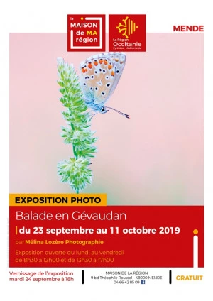 Affiche Expo photo "Balade en Gévaudan"