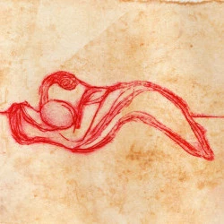 Série C.Mg., 1 - Monotype à l'encre et chine-collé - Dominique Ribes 