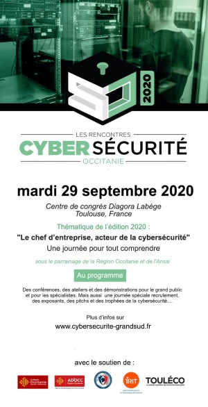 Affiche Les rencontres cybersécurité d'Occitanie