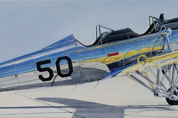 Ryan PT-22 - Acrylique sur toile - Laurence B. HENRY - Peintre de l'Air 