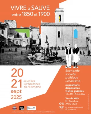 Affiche Journées Européennes du Patrimoine à Sauve : Vivre à Sauve entre 1850 et 1900.
