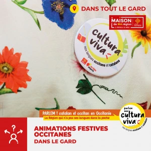 Affiche Animations festives occitanes dans le Gard 