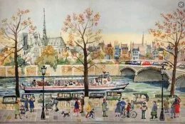 Illustration de mon livre, Une Ballade à Paris - <p>La Seine</p>