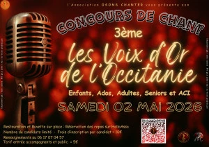 Affiche Les Voix d'Or de l'Occitanie - édition 3
