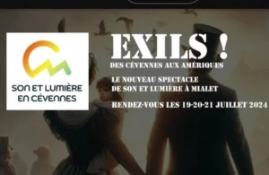 Affiche Son et lumière "EXILS"
