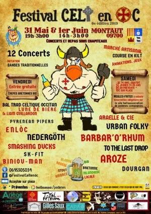 Affiche Festival Celt en Oc Total Festum