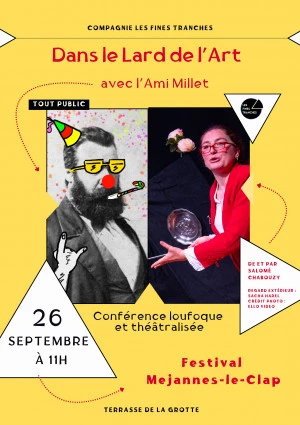 Affiche Méjannes du Rire - Dans le Lard de l'Art - Salomé Chabouzi