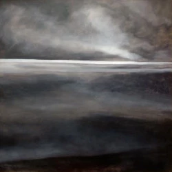 L'horizon - Huile sur toile 80 X 80 2010 - JEAN LOUIS ROUGET 