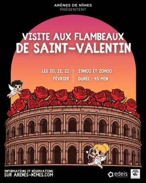 Affiche Visites aux flambeaux de la Saint-Valentin