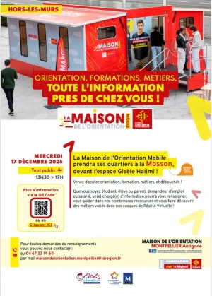 Affiche HORS LES MURS - Orientation, formations, métiers, toute l'information près de chez vous !