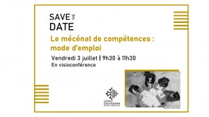 Affiche Webinaire Mécénat de compétences : mode d'emploi