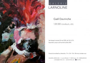 Affiche Gaël Davrinche, 128 000 couleurs etc.