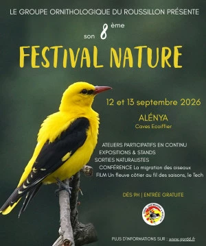 Affiche Festival Nature du Groupe Ornithologique du Roussillon 2026