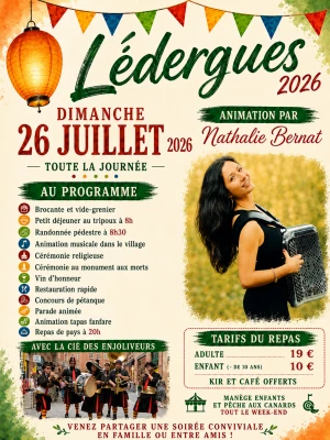 Affiche C'est la fête à lédergues
