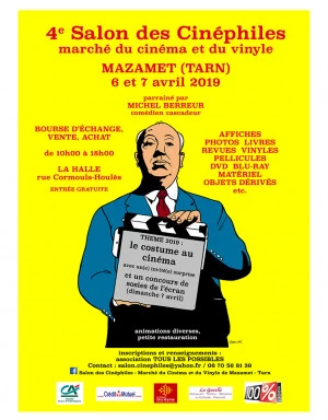 Affiche Salon des Cinéphiles et du Vinyle 2019 - 4ème édition