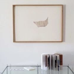 Through, Falaise 2020 - 76cm x 56ht - Tempera sur papier Fabriano 300gr