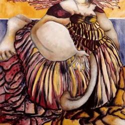 murmure du soleil 2 - huile/lin 80 x 100cm - 1500€ 