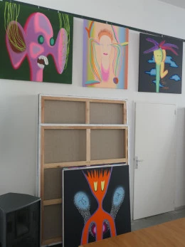 Vue de l'atelier de Virginie Loze - Virginie Loze
