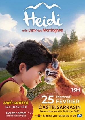 Affiche Ciné Goûter | Heidi et le Lynx des Montagnes 
