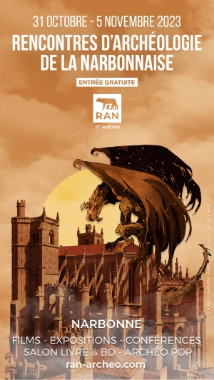 Affiche Rencontres d'Archéologie de la Narbonnaise (RAN) : Visites-ateliers « L'archéo en famille »