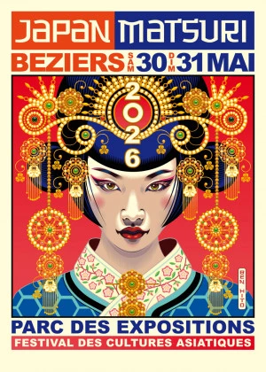 Affiche Festival Japan Matsuri Béziers 1ère édition