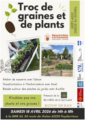 Affiche Après-midi jardin au naturel : Troc de graines et de plants
