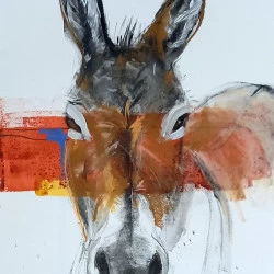 Quinoa - 60x75 oeuvre sur papier encadrée- techniques mixtes