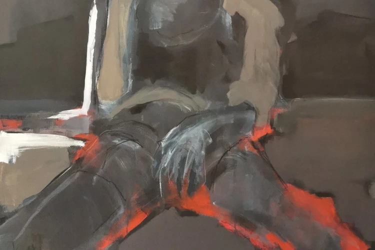 Fig.2 - Fig.2, Acrylique sur toile, 130x97 cm, 2020 - Delphine Alliens 