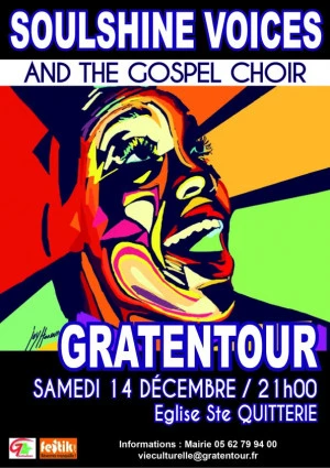 Affiche Concert Gospel SOULSHINE VOICES and THE GOSPEL CHOIR
