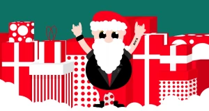 Affiche Le Père Noël est un rockeur