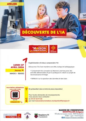Affiche Découverte de l'IA - Public jeune