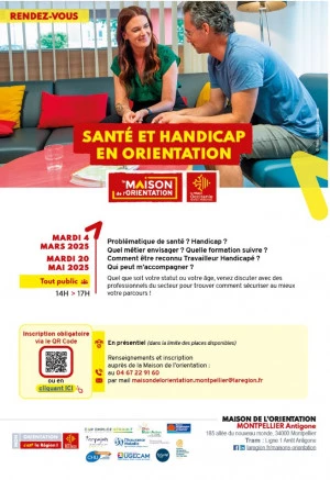 Affiche Santé et Handicap en Orientation