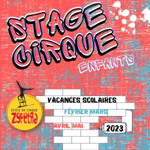 Affiche Stage cirque - Enfants