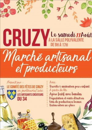 Affiche Marché artisans et producteurs