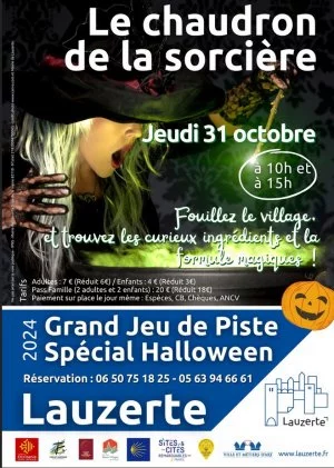 Affiche Jeudi 31 Octobre - Jeu de piste spécial halloween - Le chaudron de la sorcière