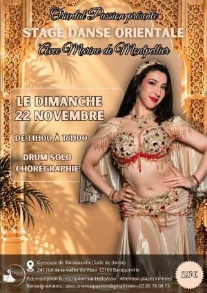 Affiche Stage de danse orientale avec Marine