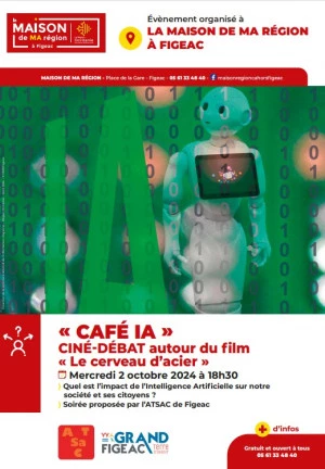 Affiche "CAFÉ IA" : Ciné-débat autour du film « Le cerveau d'acier » 